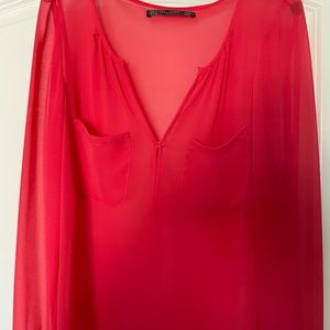 Zara sheer blouse.